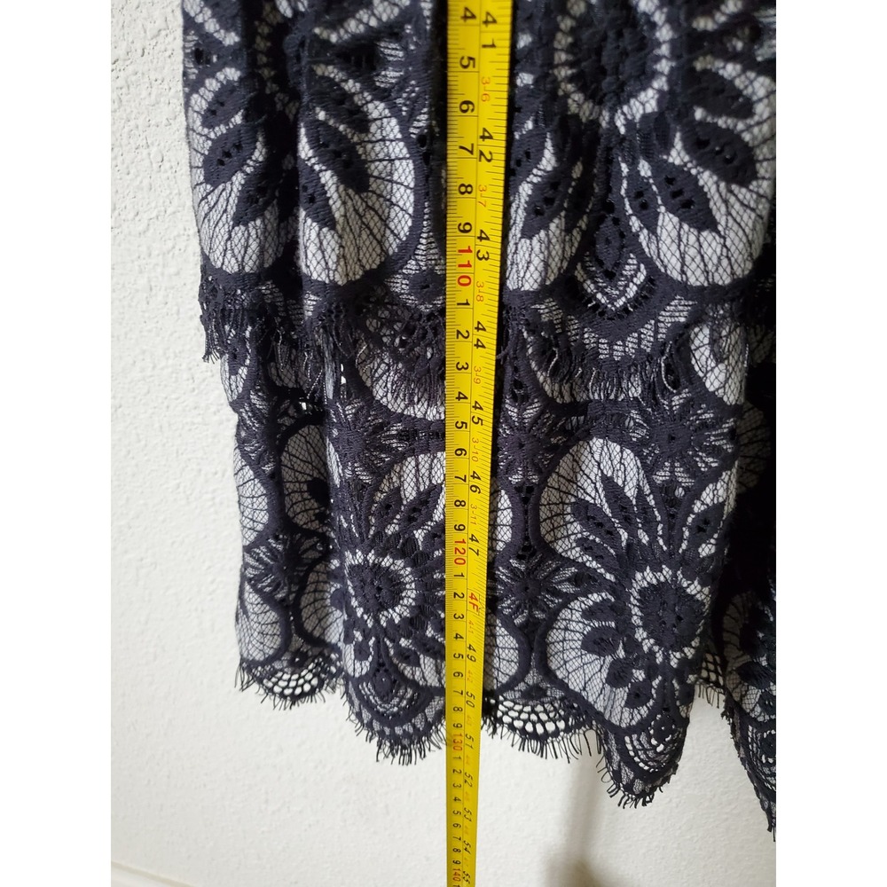 Banana Republic NWT Lace Midi Dress Black White‎ Halter Neck Women's Sheath - Picture 10 of 14